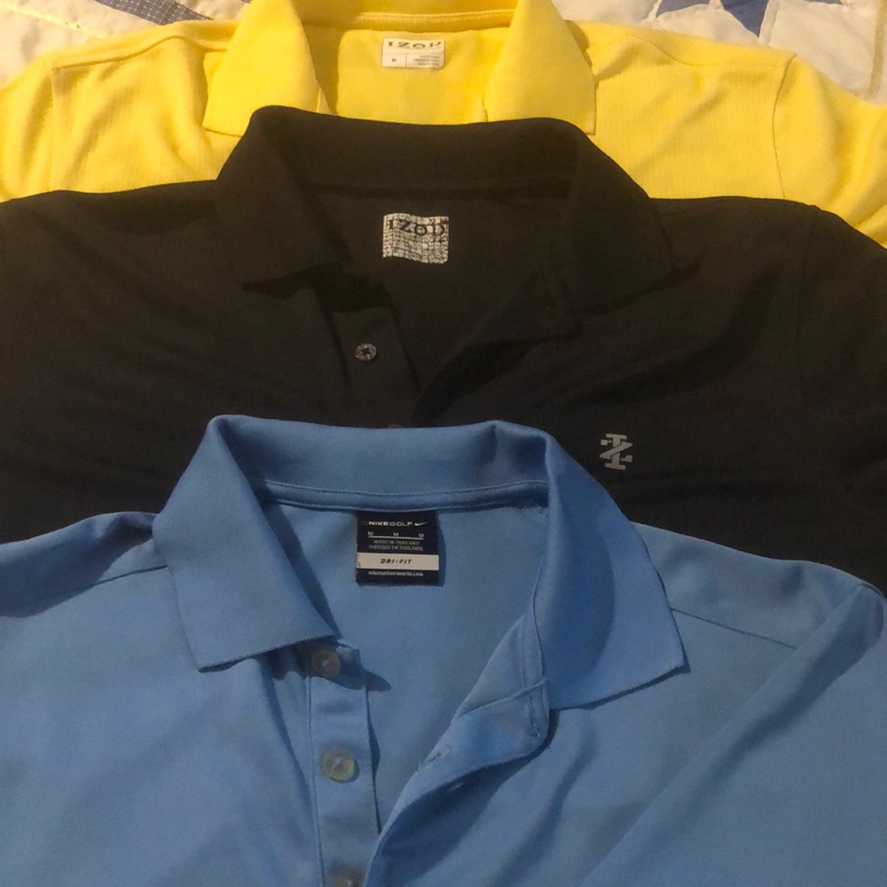 Three men’s golf shirts size medium - Picture 4 of 6